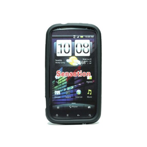 Θήκη σιλικόνης για το HTC Sensation Silicon Black.