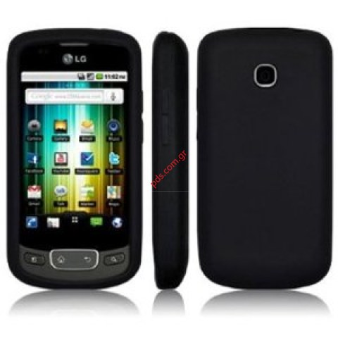 Θήκη σιλικόνης για το LG P500 Optimus Silicon Black Θήκη σιλικόνης για το LG P500 Optimus Silicon Black