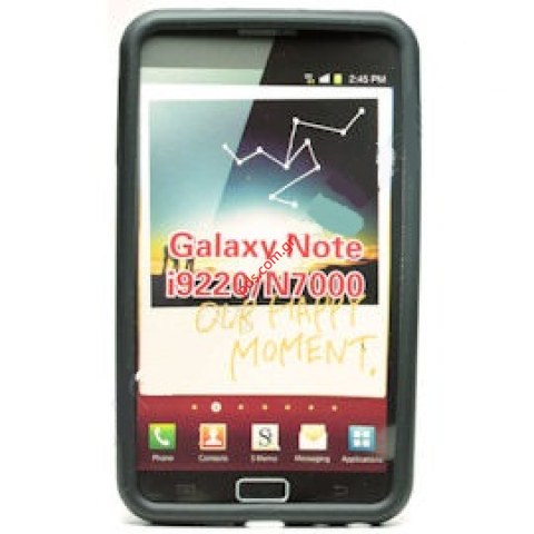 Case silicon Samsung Galaxy Note N7000 Black Case silicon Samsung Galaxy Note N7000 Black
