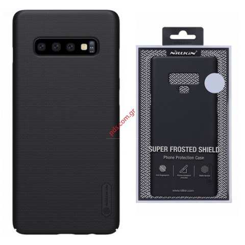 Ανθεκτική θήκη Samsung S10 Plus Nillkin Super Frosted Silicon Black Ανθεκτική θήκη Samsung S10 Plus Nillkin Super Frosted Silicon Black
