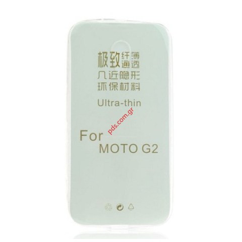 Διάφανη θήκη λεπτή 0.3mm Motorola G2 White Ultra Slim