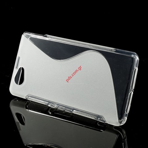 Διάφανη θήκη Sony Xperia Z1 Mini Compact D5503 S-Line Wave TPU 