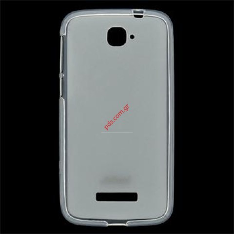 Διάφανη θήκη TPU Alcatel One POP C7 OT-7040, 7041 white σε λευκό χρώμα