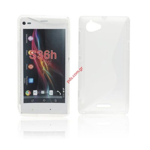 Διάφανη θήκη TRN Clear Sony Xperia L (S36i) White σε λευκό χρώμα