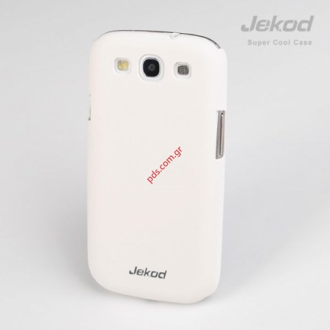 Εξαιρετικής ποιότητας πλαστικό πίσω καπάκι θήκη για Samsung i9300 Galaxy S3 JEKOD σε λευκό χρώμα Εξαιρετικής ποιότητας πλαστικό πίσω καπάκι θήκη για Samsung i9300 Galaxy S3 JEKOD σε λευκό χρώμα
