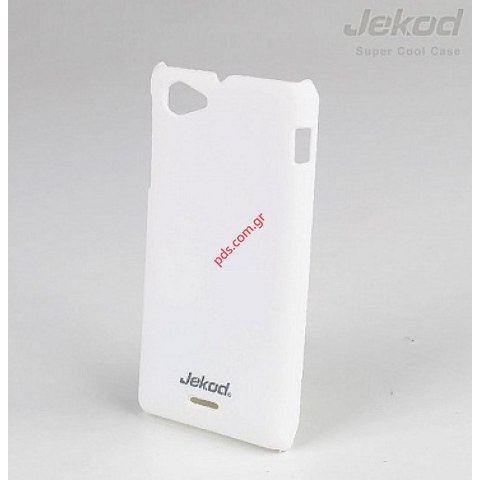 Εξαιρετικής ποιότητας θήκη Jekod Sony Xperia J ST26i Super Cool Hard Skin Case σε λευκό χρώμα. Εξαιρετικής ποιότητας θήκη Jekod Sony Xperia J ST26i Super Cool Hard Skin Case σε λευκό χρώμα.