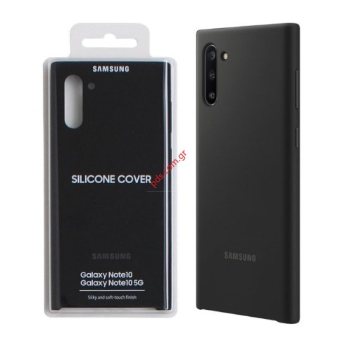 Γνήσια θήκη Samsung Silicon Cover pro N970 Galaxy Note 10 Black EF-PN970TBE σε μαύρο χρώμα (DAMAGE BLISTER) Γνήσια θήκη Samsung Silicon Cover pro N970 Galaxy Note 10 Black EF-PN970TBE σε μαύρο χρώμα (DAMAGE BLISTER)