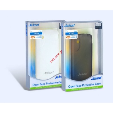 Ημίσκληρη θήκη Jekod TPU silica gel ZTE Blade Black σε μαύρο χρώμα