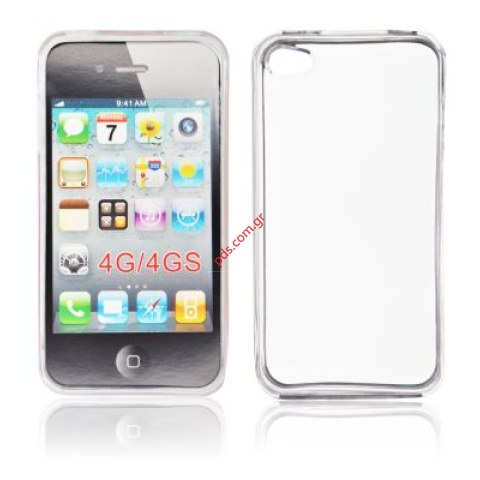 Πλαστική διάφανη ημίσκληρη θήκη Apple iPhone 4G σε διάφανο χρώμα Πλαστική διάφανη ημίσκληρη θήκη Apple iPhone 4G σε διάφανο χρώμα