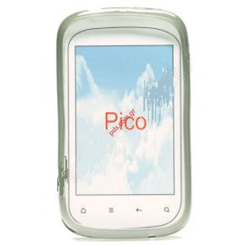 Πλαστική διάφανη ημίσκληρη θήκη HTC Explorer σε σκούρο χρώμα