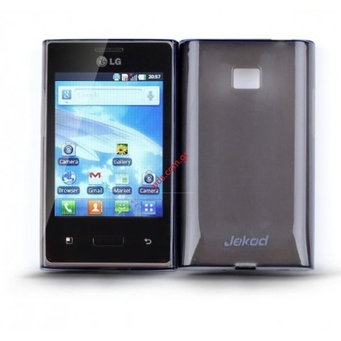 Transparent hard plastic case Jekod LG Optimus L3 E400 in black color Transparent hard plastic case Jekod LG Optimus L3 E400 in black color