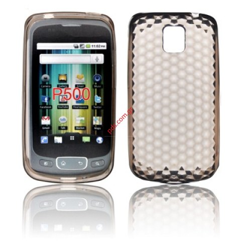 Silicone Case for LG P500 Swift Plus (OPTIMUS ONE) Transparent Black