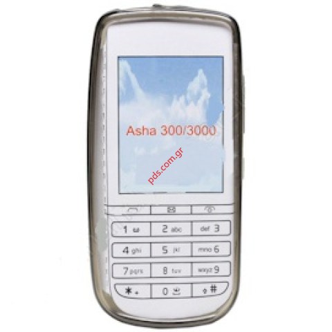 Πλαστική διάφανη ημίσκληρη θήκη Nokia Asha 300 σε καπνισμένο μαύρο χρώμα (Black cyrcle) Πλαστική διάφανη ημίσκληρη θήκη Nokia Asha 300 σε καπνισμένο μαύρο χρώμα (Black cyrcle)