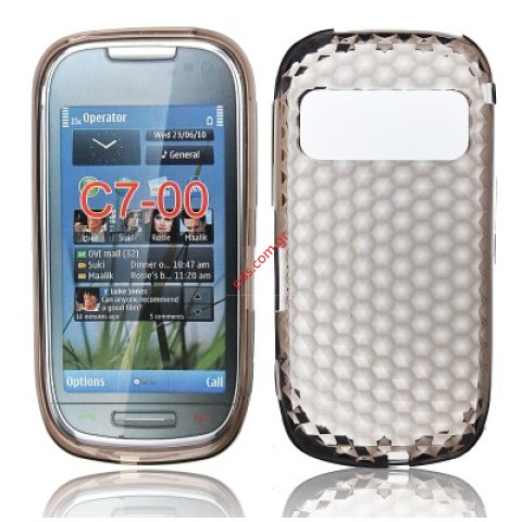 Πλαστική διάφανη ημίσκληρη θήκη Nokia C7-00 σε μαύρο χρώμα Πλαστική διάφανη ημίσκληρη θήκη Nokia C7-00 σε μαύρο χρώμα