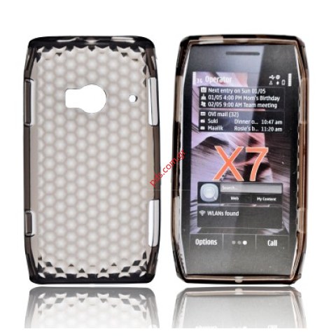 Πλαστική διάφανη ημίσκληρη θήκη Nokia X7-00 Transparent smoked black Πλαστική διάφανη ημίσκληρη θήκη Nokia X7-00 Transparent smoked black