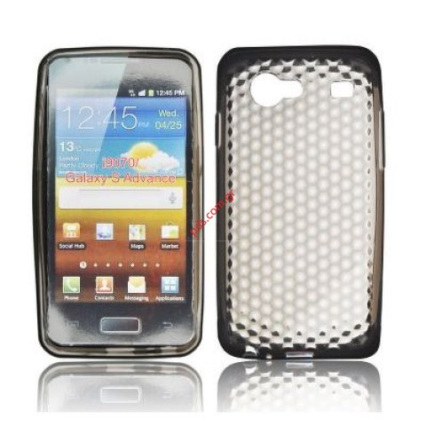 Πλαστική διάφανη ημίσκληρη θήκη Samsung i9070 Galaxy Advance σε μαύρο χρώμα. Πλαστική διάφανη ημίσκληρη θήκη Samsung i9070 Galaxy Advance σε μαύρο χρώμα.