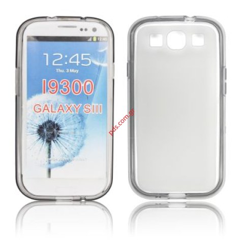 Transparent hard plastic Silicone Case for Samsung i9300 Galaxy S III in white color Transparent hard plastic Silicone Case for Samsung i9300 Galaxy S III in white color