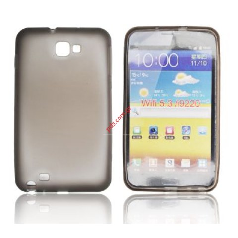 Transparent hard plastic case for Samsung Note (N7000) black Transparent hard plastic case for Samsung Note (N7000) black