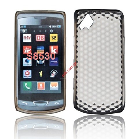 Transparent hard plastic case for Samsung S8530 Wave 2 in smoked black Transparent hard plastic case for Samsung S8530 Wave 2 in smoked black