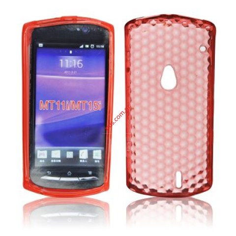 Πλαστική διάφανη ημισκλήρη θήκη SonyEricsson Xperia Neo (MT15i), Neo V (MT11i) Orange Πλαστική διάφανη ημισκλήρη θήκη SonyEricsson Xperia Neo (MT15i), Neo V (MT11i) Orange