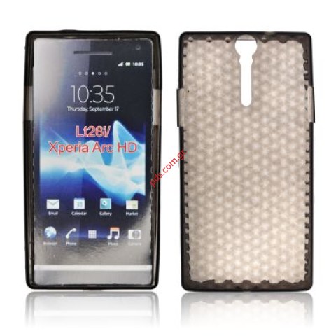 Πλαστική διάφανη ημισκλήρη θήκη SonyEricsson Xperia S LT26i Black Πλαστική διάφανη ημισκλήρη θήκη SonyEricsson Xperia S LT26i Black