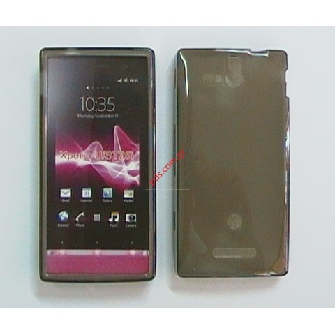 Πλαστική διάφανη ημισκλήρη θήκη SonyEricsson Xperia U ST25i Black Πλαστική διάφανη ημισκλήρη θήκη SonyEricsson Xperia U ST25i Black