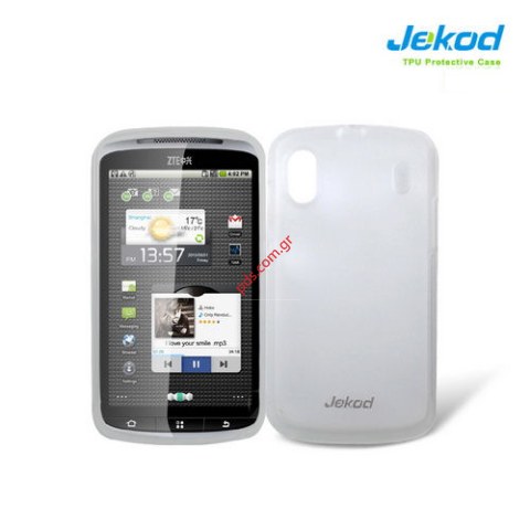 Πλαστική διάφανη ημίσκληρη θήκη ZTE Skate Black σε ημιδιάφανο λευκό χρώμα Πλαστική διάφανη ημίσκληρη θήκη ZTE Skate Black σε ημιδιάφανο λευκό χρώμα