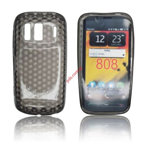 Πλαστική διάφανη θήκη Nokia 808 Pure View σε μαύρο χρώμα Πλαστική διάφανη θήκη Nokia 808 Pure View σε μαύρο χρώμα