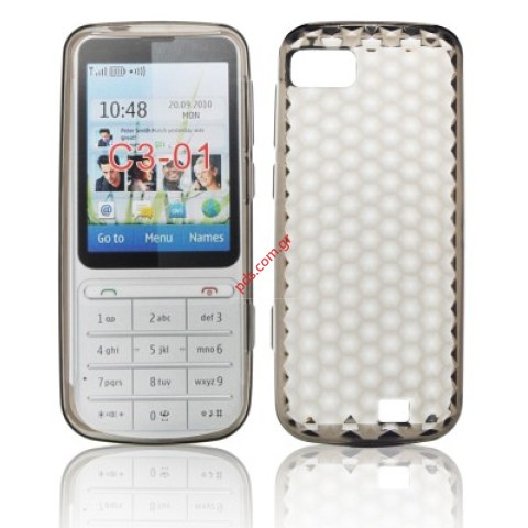 Πλαστική διάφανη θήκη Nokia C3-01 σε σκούρο χρώμα. Πλαστική διάφανη θήκη Nokia C3-01 σε σκούρο χρώμα.