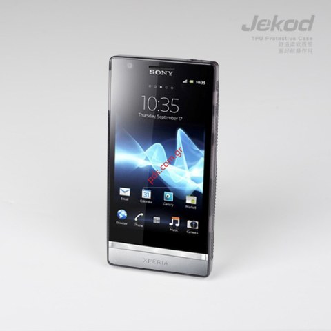 Πλαστική διάφανη θήκη SonyEricsson Xperia P LT22i Jekod TPU Black