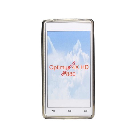 Πλαστική διάφανη θήκη TRN LG P880 Black σε μαύρο χρώμα