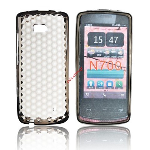 Πλαστική διάφανη θήκη TRN Nokia 700 σε μαύρο χρώμα Πλαστική διάφανη θήκη TRN Nokia 700 σε μαύρο χρώμα