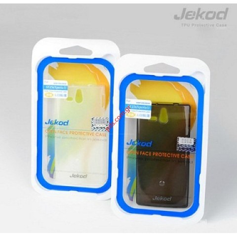 Πλαστική ημιδιάφανη θήκη TPU Jekod Sony ST25i Xperia U σε μαύρο χρώμα εξαιρετικής ποιότητας και εφαρμογής