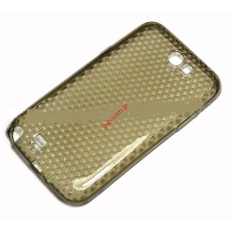 Transparent hard plastic Silicone Case for Samsung Galaxy Nexus 2 N7100 Black