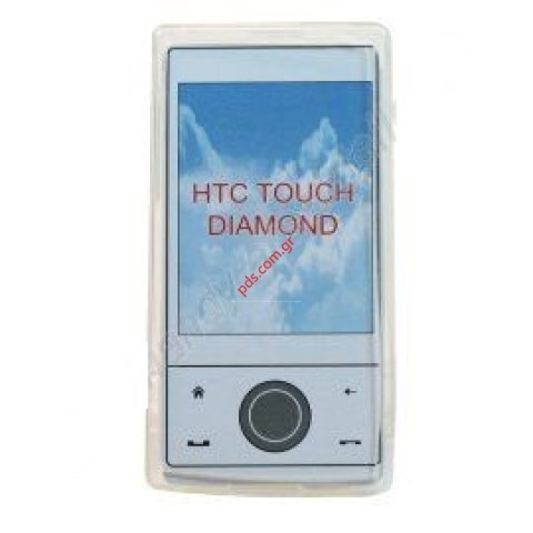 Θήκη από πλαστικό για το HTC DIAMOND TOUCH  σε άσπρο χρώμα Transparent