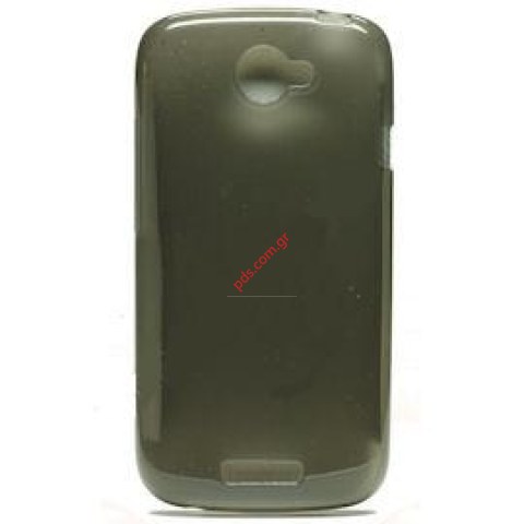 Θήκη από πλαστικό TPU για το HTC ONE S (Ville) Transparent Black