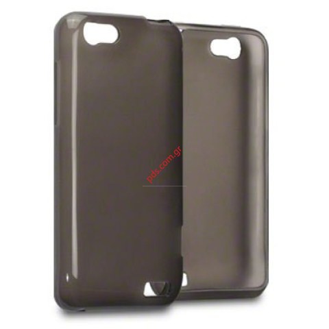 Θήκη από πλαστικό TPU για το HTC ONE V Transparent Black