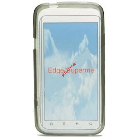 Θήκη από πλαστικό TPU για το HTC ONE X (Superme, Edge) Transparent Black