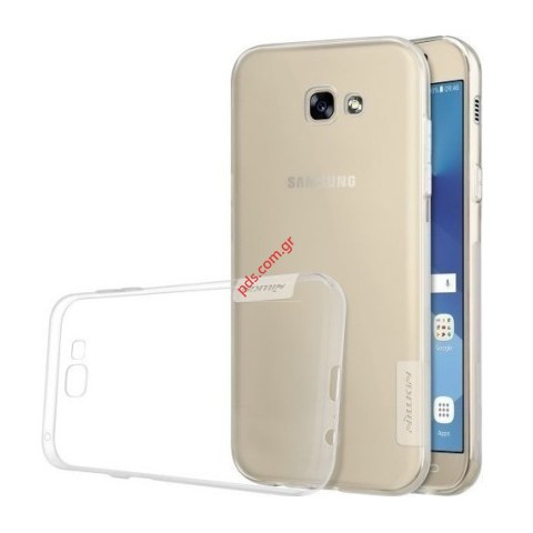 Θήκη διάφανη Samsung A520 Galaxy A5 2017 NILLKIN Gel White transparent σε λευκό χρώμα (Blister)