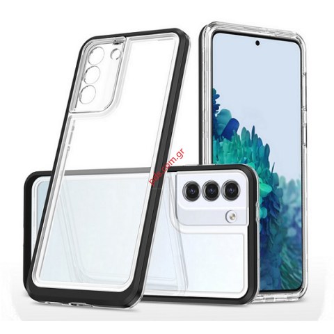 Case Samsung S23 PLUS Galaxy S916B TPU Hybrid Armor Frame Black Transparent Blister Case Samsung S23 PLUS Galaxy S916B TPU Hybrid Armor Frame Black Transparent Blister