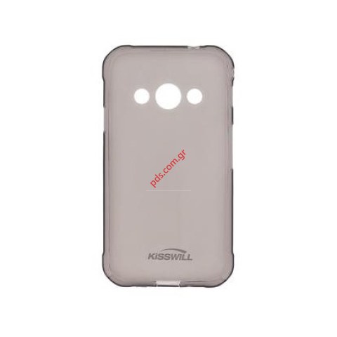 Θήκη διάφανη TPU Kisswill Black Alcatel U5 3G σε μαύρο χρώμα