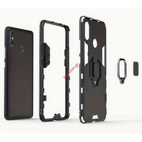 Θήκη για XIAOMI MI MAX 3 Black TPU Armor back Hard cover sε μαύρο χρώμα 