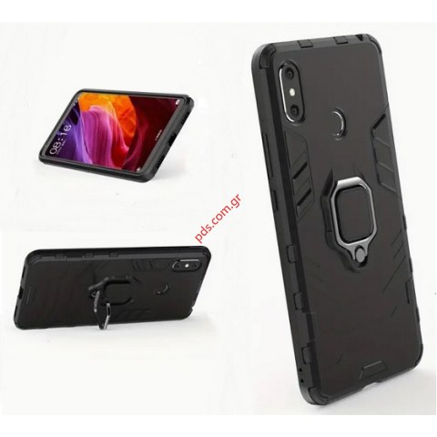 Θήκη για XIAOMI MI MAX 3 Black TPU Armor back Hard cover sε μαύρο χρώμα 