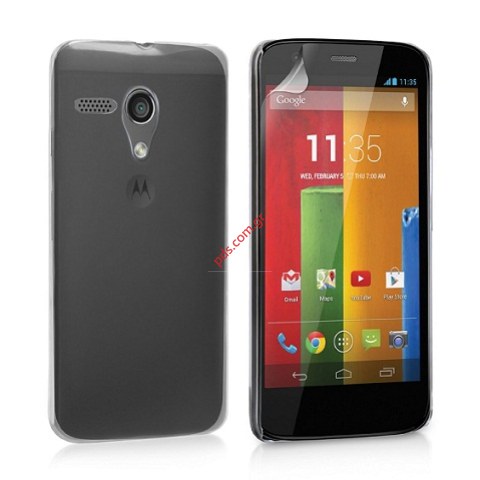 Θήκη ημιδιάφανη TRN Motorola MOTO G XT1031 White thin σε λευκό χρώμα