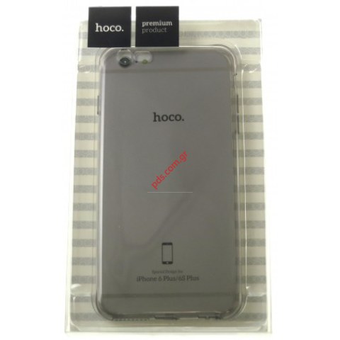 Θήκη iPhone 6/6s Plus HOCO TPU Gel Black Transparent (Blister) σε μαύρο χρώμα 