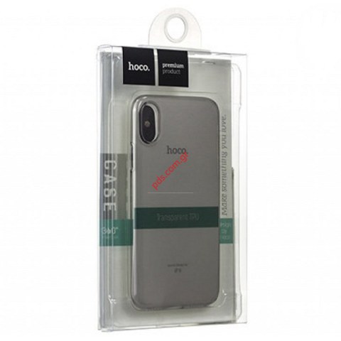 Θήκη iPhone X/XS HOCO TPU Gel Clear Transparent (Blister) σε διάφανο χρώμα 