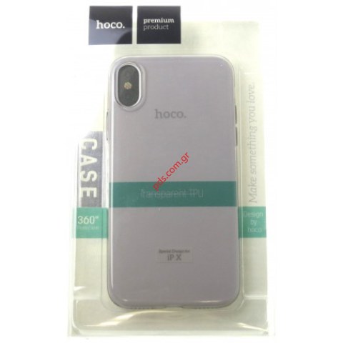 Θήκη iPhone X/XS HOCO TPU Gel Clear Transparent (Blister) σε διάφανο χρώμα 