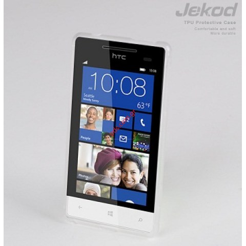 Θήκη Jekod TOU Gel HTC 8S σε λευκό χρώμα.