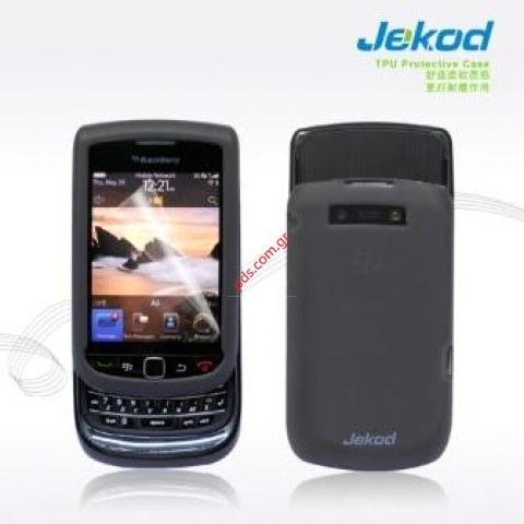 Θήκη Jekod TPU Blackberry 9800 Torch Black σε μαύρο χρώμα 