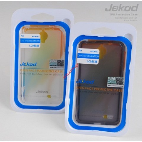 Θήκη Jekod TPU Gel Alcatel OT6030D Black σε μαύρο χρώμα